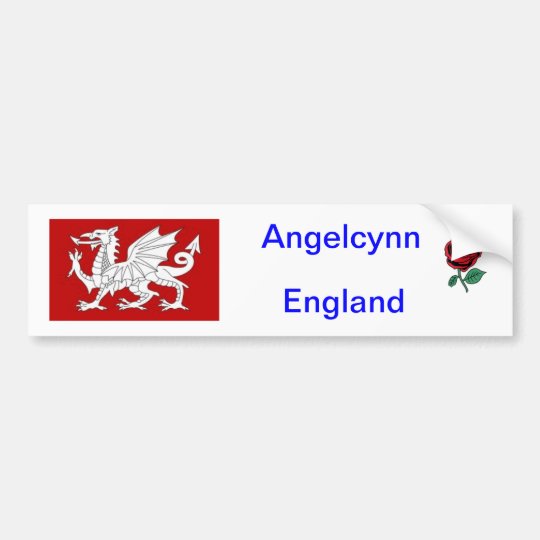 Car Bumper sticker England Zazzle.co.uk