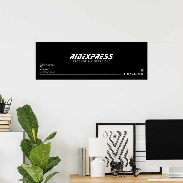 Car Business, Black Poster (Home Office)