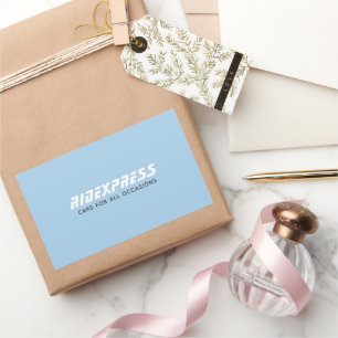 Car Business, Blue Rectangular Sticker