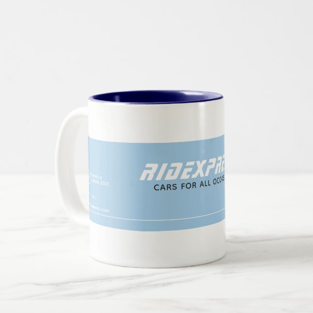 Car Business Two-Tone Coffee Mug (Front Left)