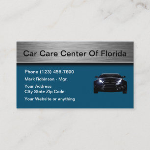 Car Care Automotive Business Card