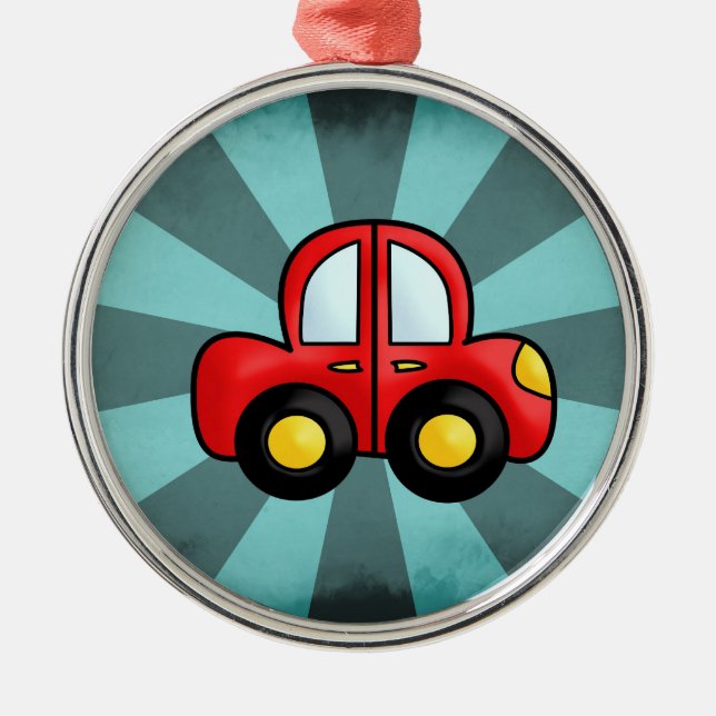Car Cartoon Metal Tree Decoration (Front)