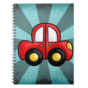 car cartoon notebook