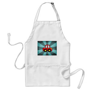 Car cartoon standard apron