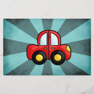 Car Cartoon Stationery