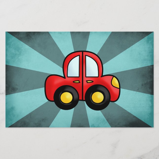 Car Cartoon Stationery (Front)