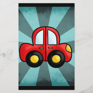 car cartoon stationery