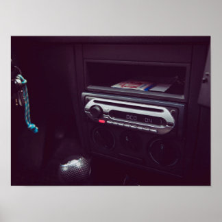 Car CD stereo poster