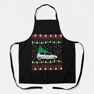 Car Christmas Apron