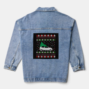 Car Christmas Denim Jacket