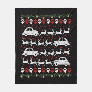 Car Christmas  Fleece Blanket