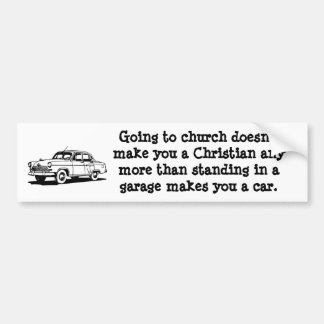 Car, Church Bumper Sticker