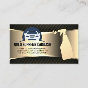 Car Cleaning   Auto Services Business Card