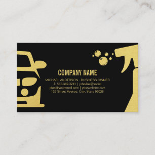 Car Cleaning Car Wash Business Card