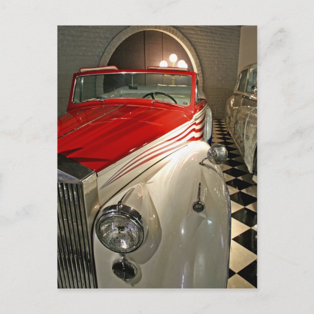 Car collection in The Liberace Foundation and Postcard (Front)