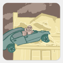Car Crash Sticker