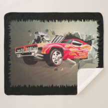 Car Crashing Through Wall