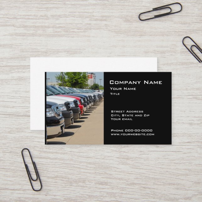 Car Dealer Business card (Front/Back In Situ)