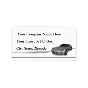 Car Dealer Label