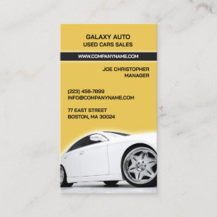 Car Dealer Used Cars Business Card