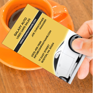 Car Dealer Used Cars Business Card
