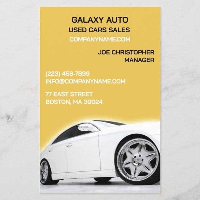 Car Dealer Used Cars Flyers (Front)