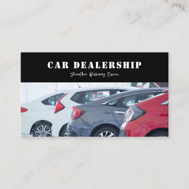 Car Dealership-Auto Sales Associate Business Card (Front)