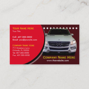 Car Dealership & Auto Sales Associate Business Card