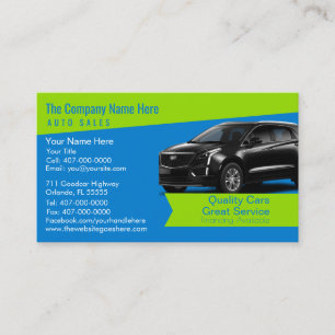 Car Dealership-Auto Sales Associate Business Card