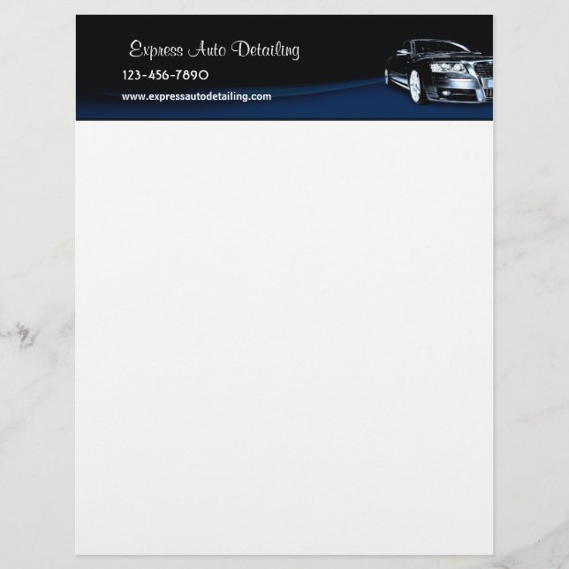 Car Dealership Customized Letterhead (Front)