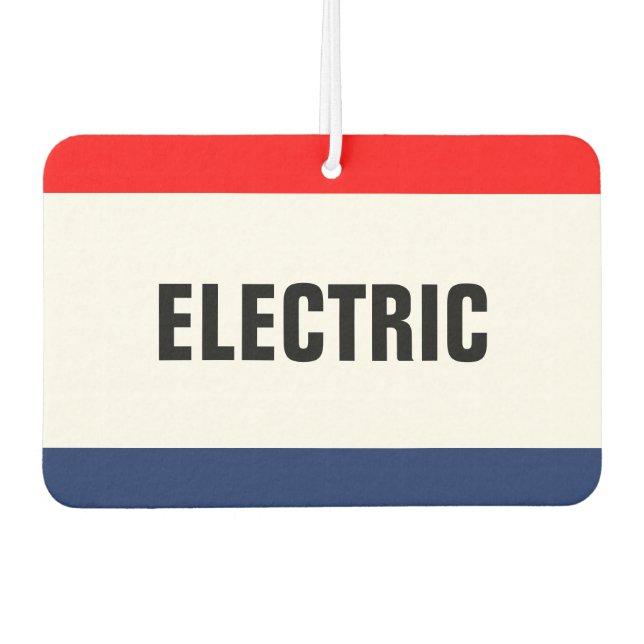 Car Dealership Electric Promotion Customisable Car Air Freshener (Front)