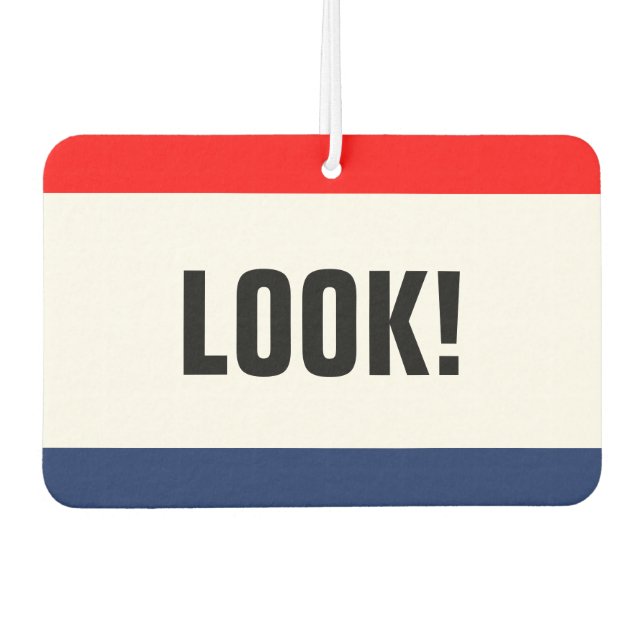 Car Dealership New Promotion Customisable Car Air Freshener (Front)