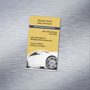 Car Dealership Repair Magnetic Business Card