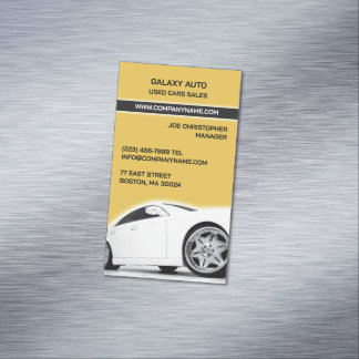 Car Dealership Repair Magnetic Business Card