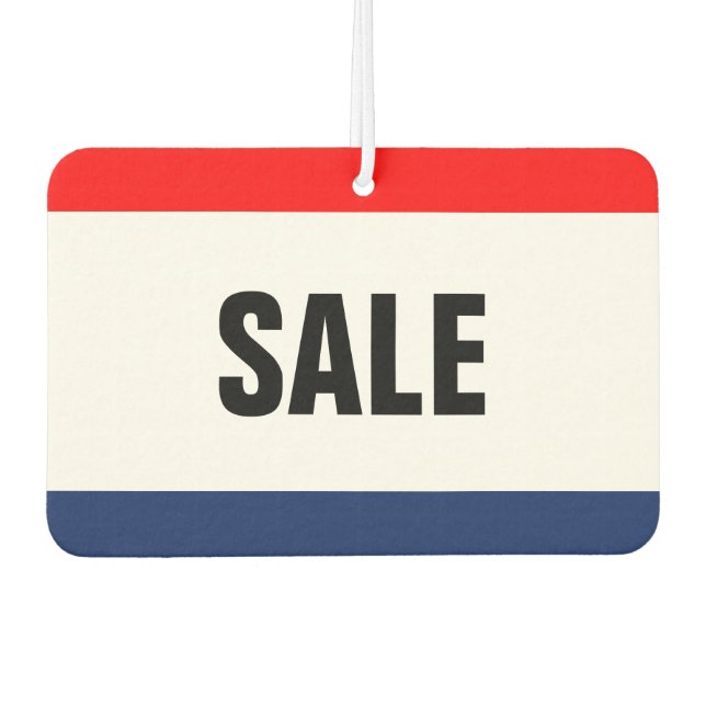 Car Dealership SALE Promotion Customisable Car Air Freshener (Front)