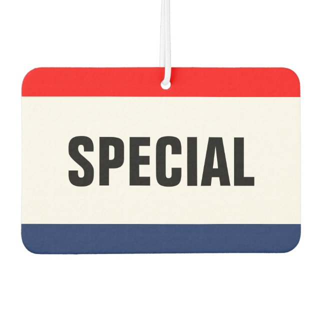 Car Dealership Special Promotion Customisable Air Freshener (Front)