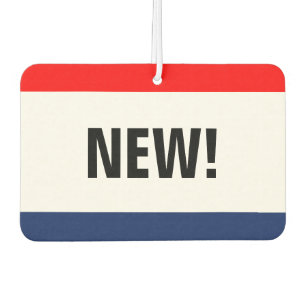 Car Dealership Style New Promotion Customisable Car Air Freshener