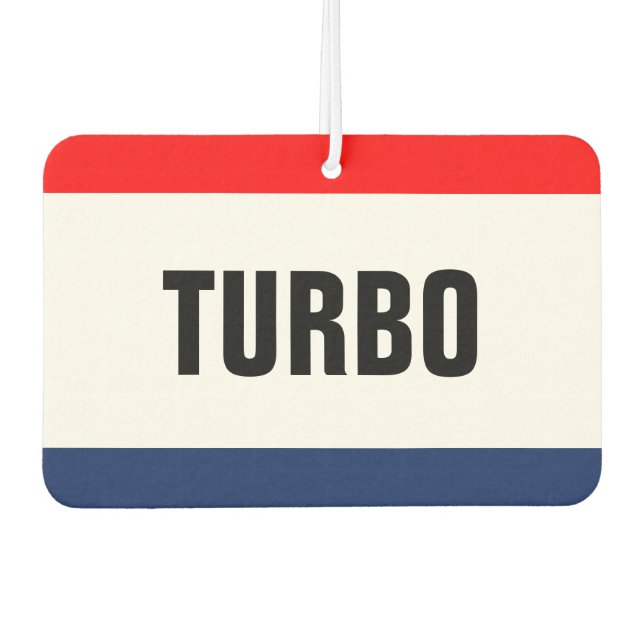 Car Dealership Turbo Promotion Customisable Car Air Freshener (Front)