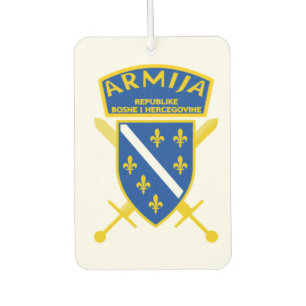 Car deodorizer Bosnia flag Car Air Freshener
