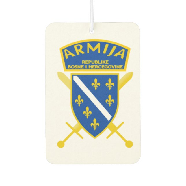Car deodorizer Bosnia flag Car Air Freshener (Front)