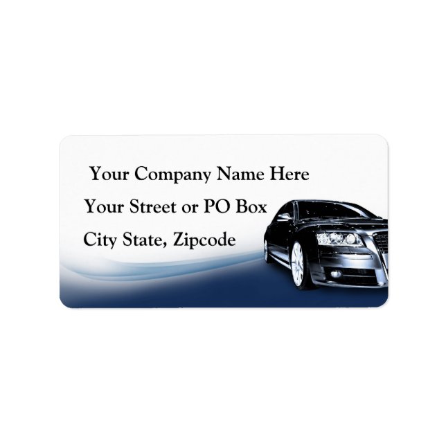 Car Detailer Label (Front)
