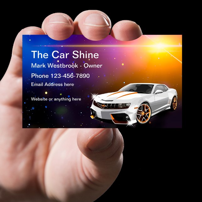 Car Detailing And Auto Window Tinting Business Card (Creator Uploaded)