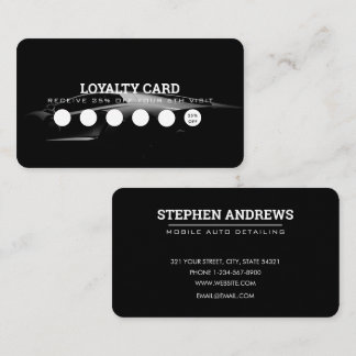 Car Detailing Automotive Clean Repair Loyalty Card