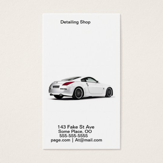 Car Detailing Business Card