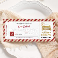 Car Detailing Christmas Gift Certificate