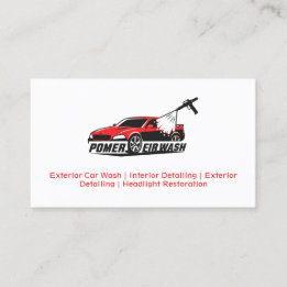 Car Detailing Custom Logo Business Card