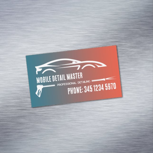 Car Detailing Magnetic Business Card (In Situ)