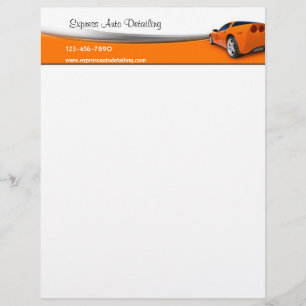 Car  Detailing Personalised Letterhead