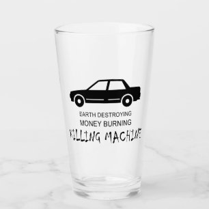 Car Earth Destroying Money Burning Killing Machine Glass
