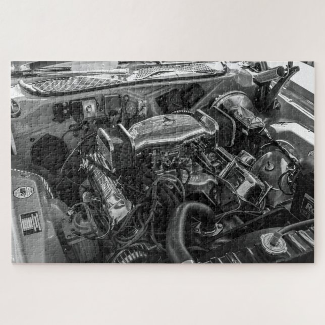 car engine 9 puzzle  (Horizontal)